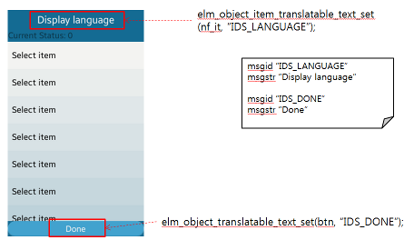 Using translatable text APIs