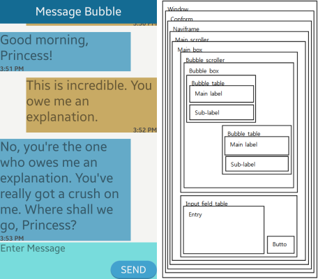 [UI Sample] MessageBubble screen