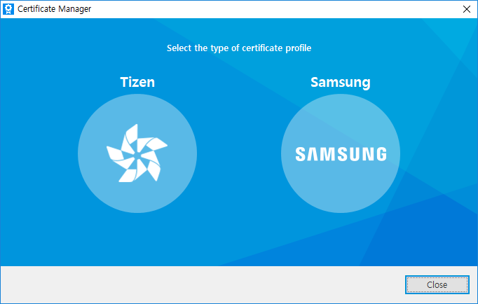 Select the type of certificate profile
