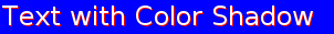 Text with color shadow