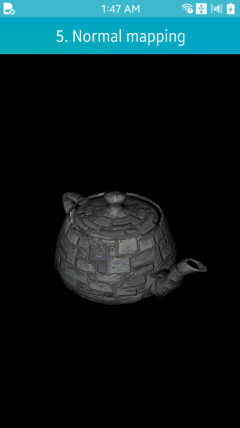 Normal mapping example