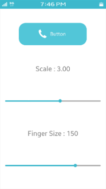 Finger size increased (150 px)