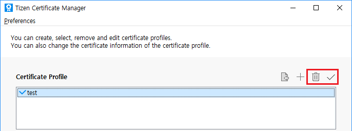 Removing the certificate profile
