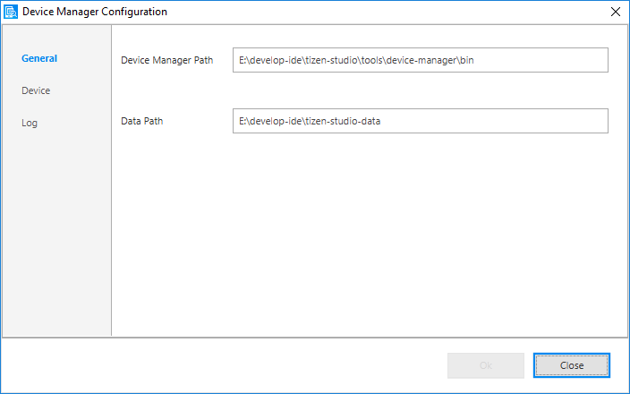 Device Manager Configuration