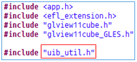 Include uib_util.h file