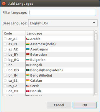 Adding a language