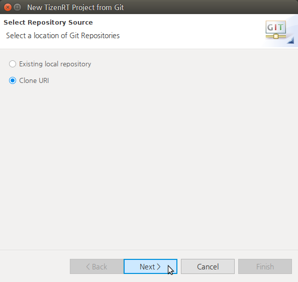 Select repository