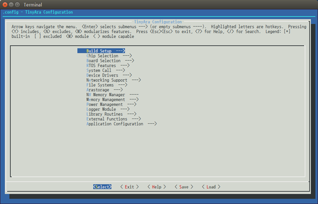 Modify kernel configuration