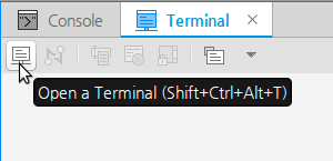 Opening a terminal