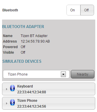 Bluetooth parameters