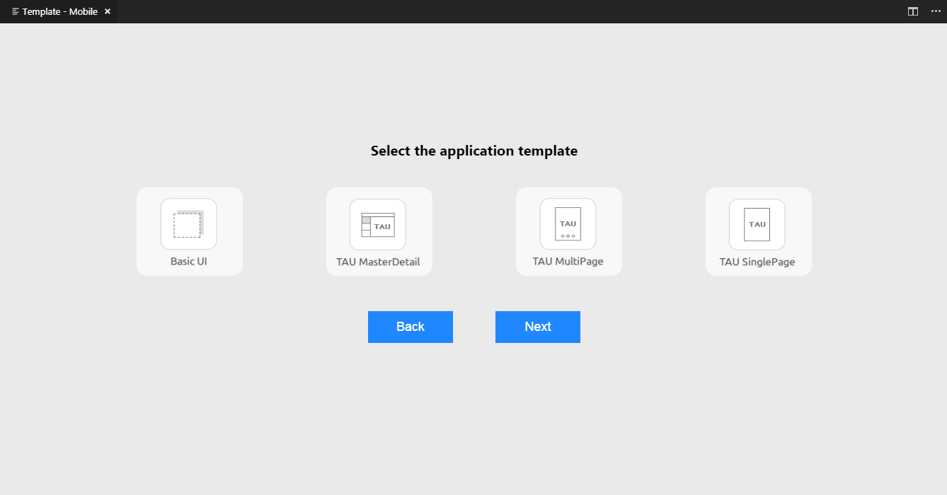 Select the project