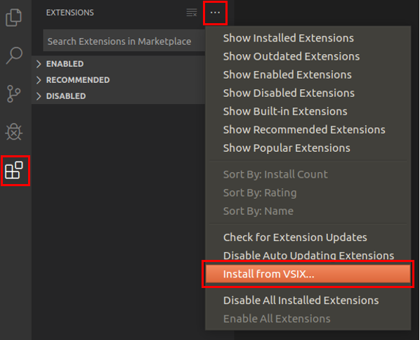 how to move position of command visual studio extensions