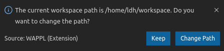 Change Workspace Path