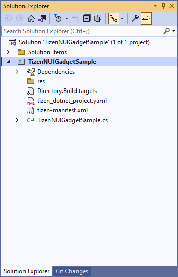 Visual Studio screen