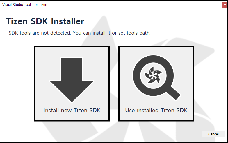 Select new installation