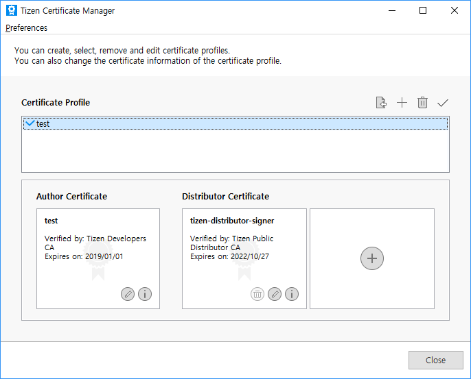 Managing certificate profiles