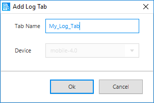 Added log tab
