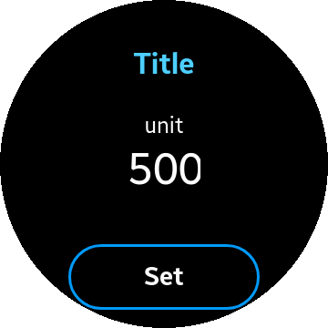 photo of number picker element in Tizen