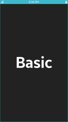 Mobile Web Basic application