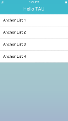TAU anchor list