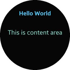 Hello World page with custom styles