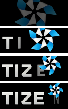 Full Tizen logo animation
