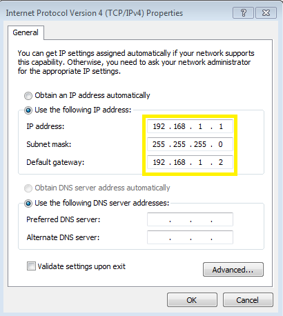 Windows Network Configuration