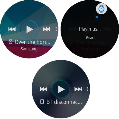 (Circle) Music Player screens