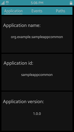 Application view