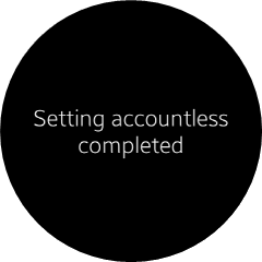 Set as accountless