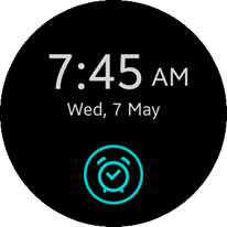 One-time alarm