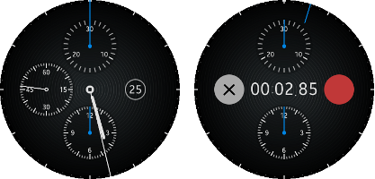 Chronograph Watch screen