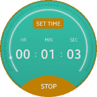Rotary Timer screen
