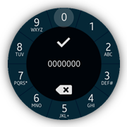 Tap indicator on a number selector screen