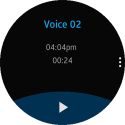 Voice Memo screen